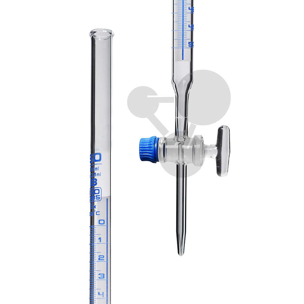Burette Schellbach robinet en verre Classe B 50 ml/0,1