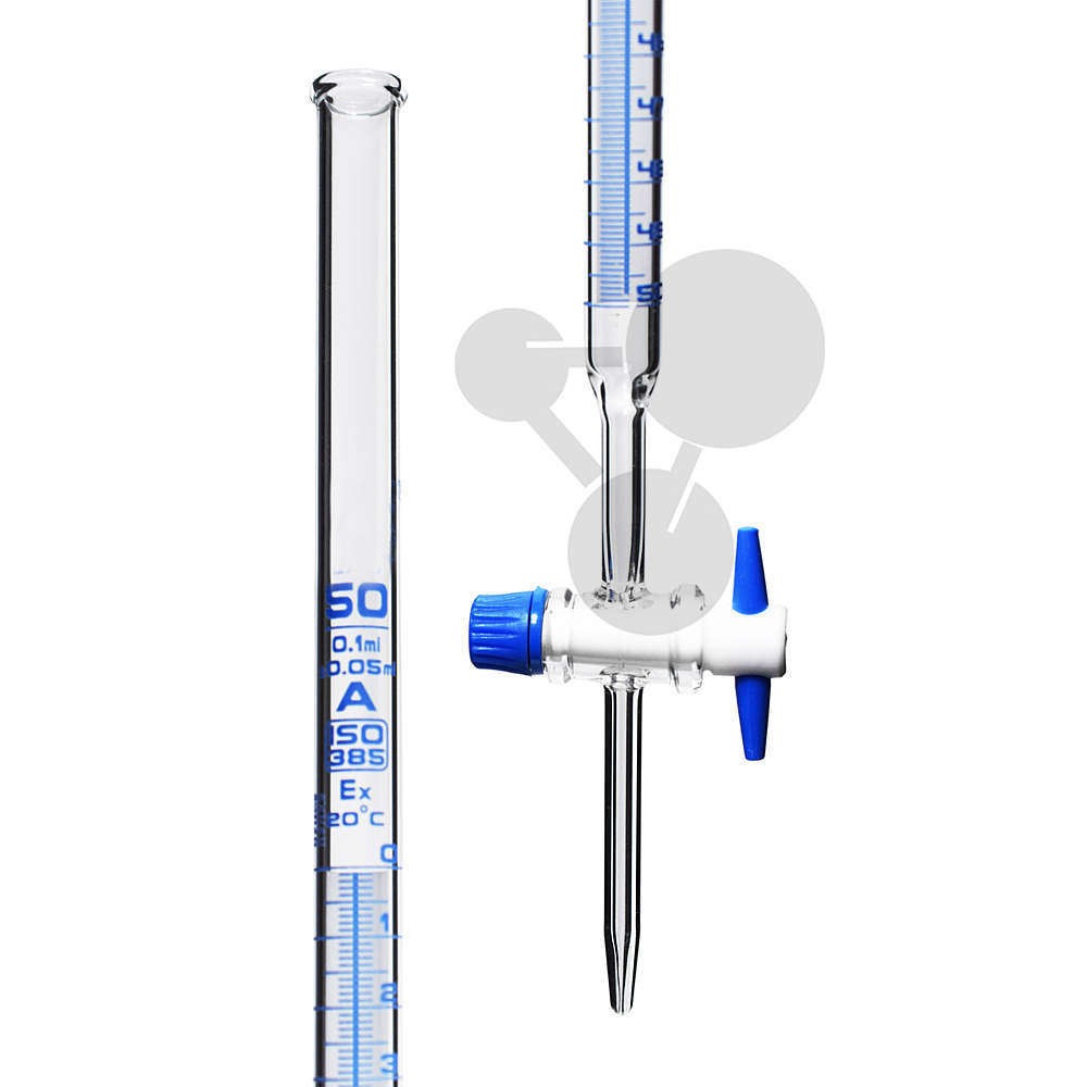Burette Schellbach robinet PTFE Classe A 50 ml/0,1