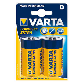 Piles LR20 - D - 1,5 V Varta (2)