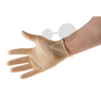 Gants à usage unique en latex taille L (8-9)