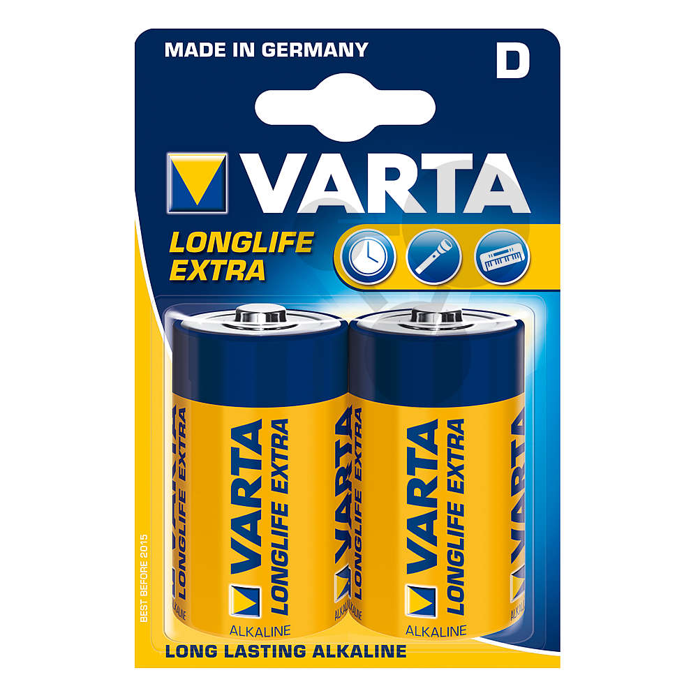 Piles LR20 - D - 1,5 V Varta (2) / Piles, piles rechargeables, chargeurs /  Instrumentation